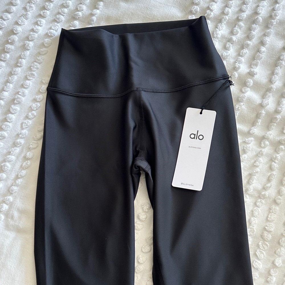 NWT ALO Yoga 7/8 High-Waist Airlift Legging, black, women's size S
